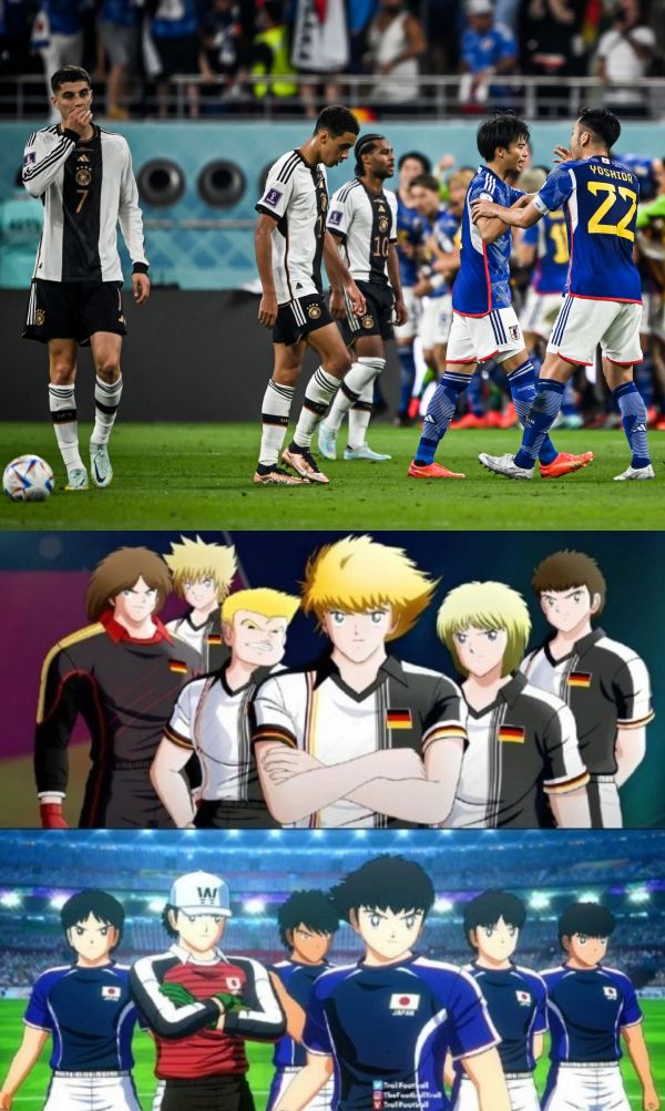 2022世界杯 | 日本2比1掀翻德国！原来34年前的《足球小将》就预测了过程！ 娱乐资讯 图2张