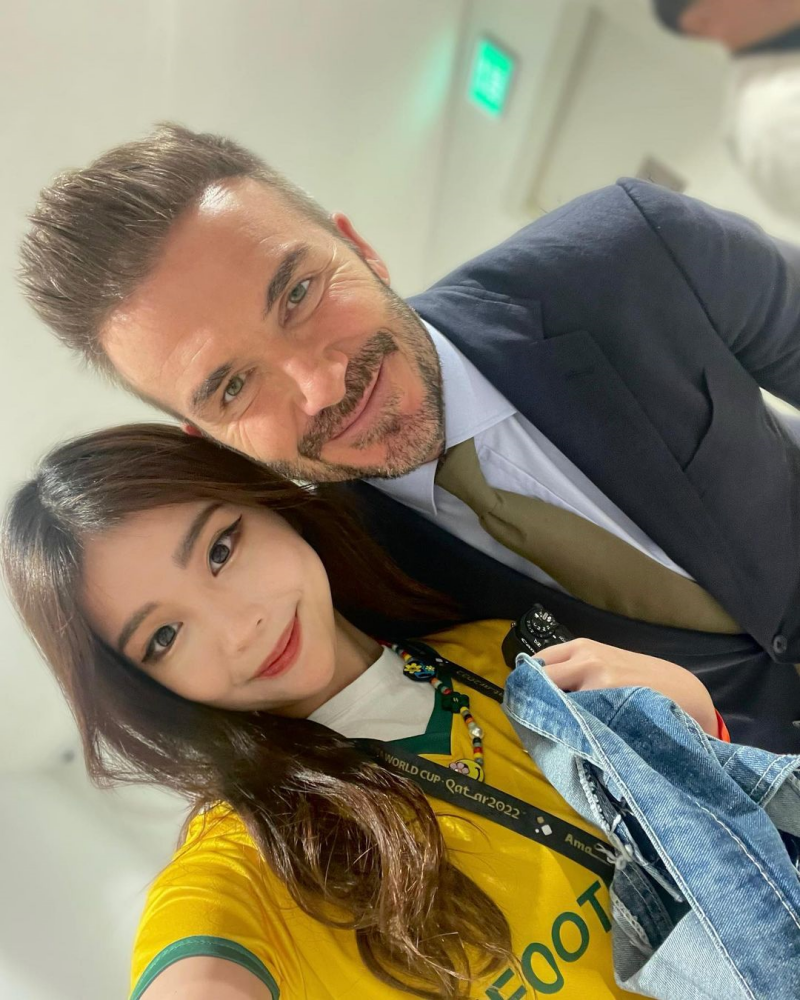 马来西亚“小Jennie”合照David Beckham！曝他亲民一面 娱乐资讯 图1张
