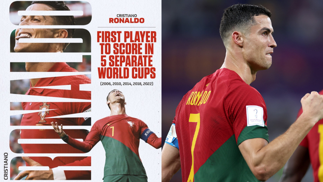 2022世界杯｜连续5届都有进球…成历史第一人！C罗哭了 娱乐资讯 图1张