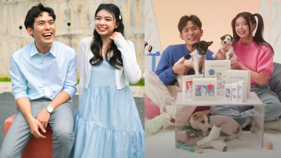 培永、Elyn Leong一起玩狗！互动超Sweet 娱乐资讯 图1张