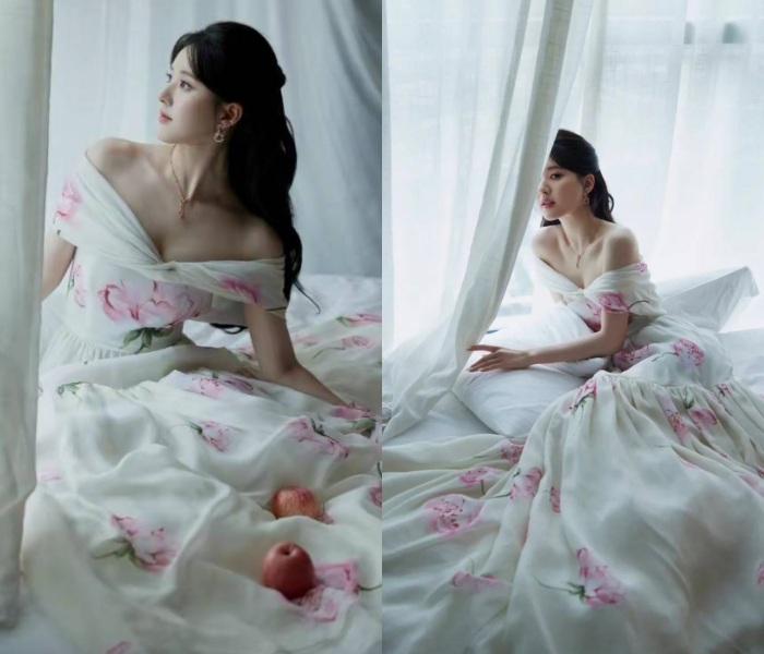 Style I 完全忘了赵露思的小圆脸，连穿2套“婚纱女王”出席红毯美哭粉丝！ 更多热点 图2张