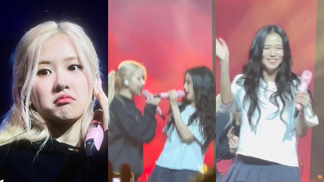 BLACKPINK 全球巡演再掀笑料！Rosé意外将麦克风丢下台…直接傻眼捂嘴、躺地！ 娱乐资讯 图3张