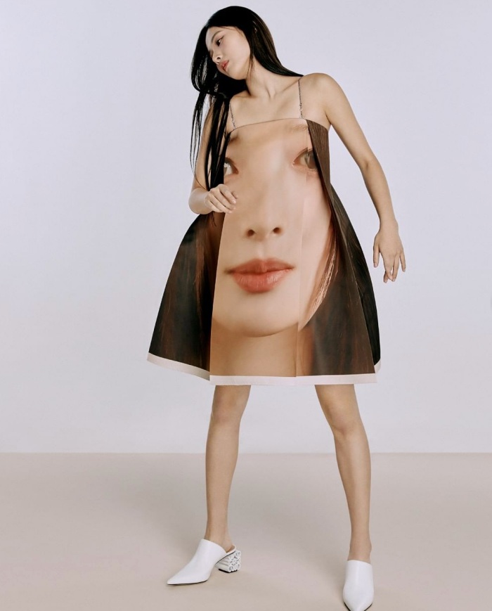 Style I 把自己的脸穿身上？韩国女团NMIXX穿LOEWE早春洋装惊呆粉丝 更多热点 图2张