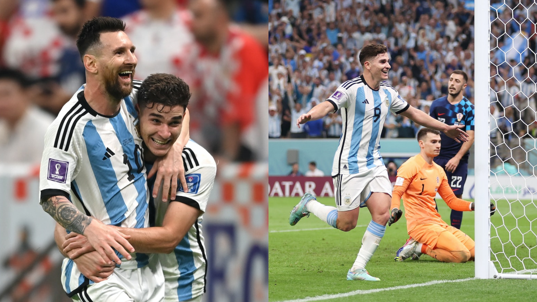 世界杯2022｜阿根廷小鲜肉Alvarez梦想成真！半决赛梅开二度…昔日球迷成Messi最佳搭档！ 娱乐资讯 图2张