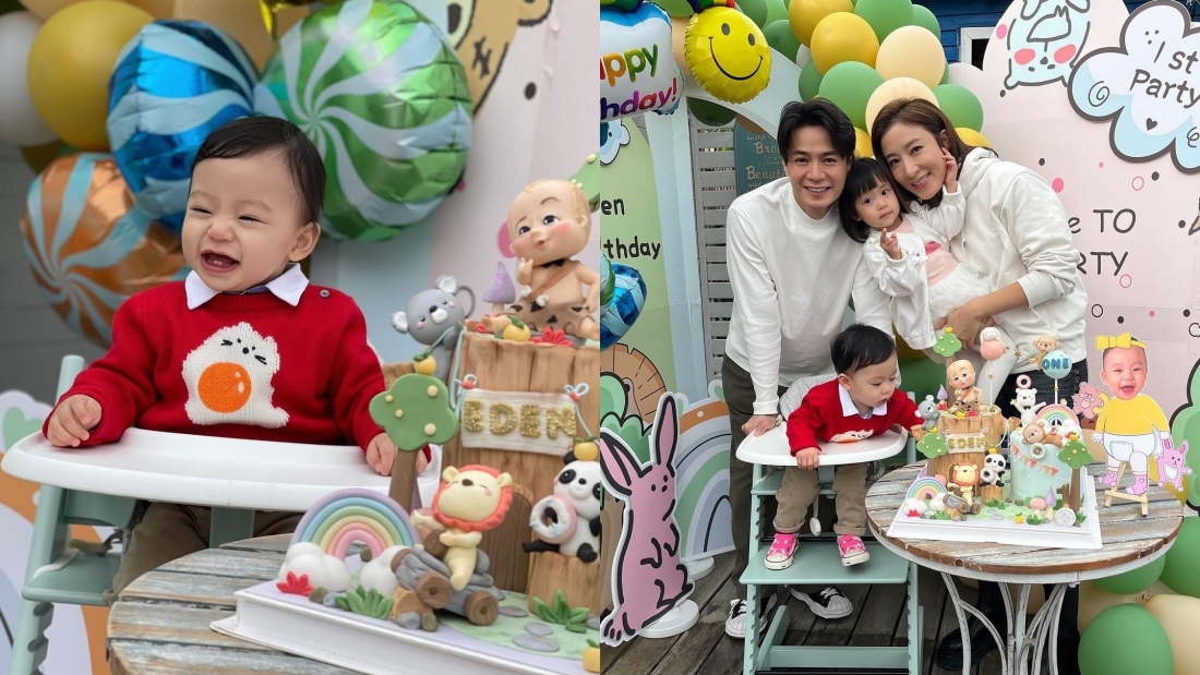 杨茜尧为儿子庆祝1岁生日！儿子“细佬B”首次正面曝光！ 娱乐资讯 图2张