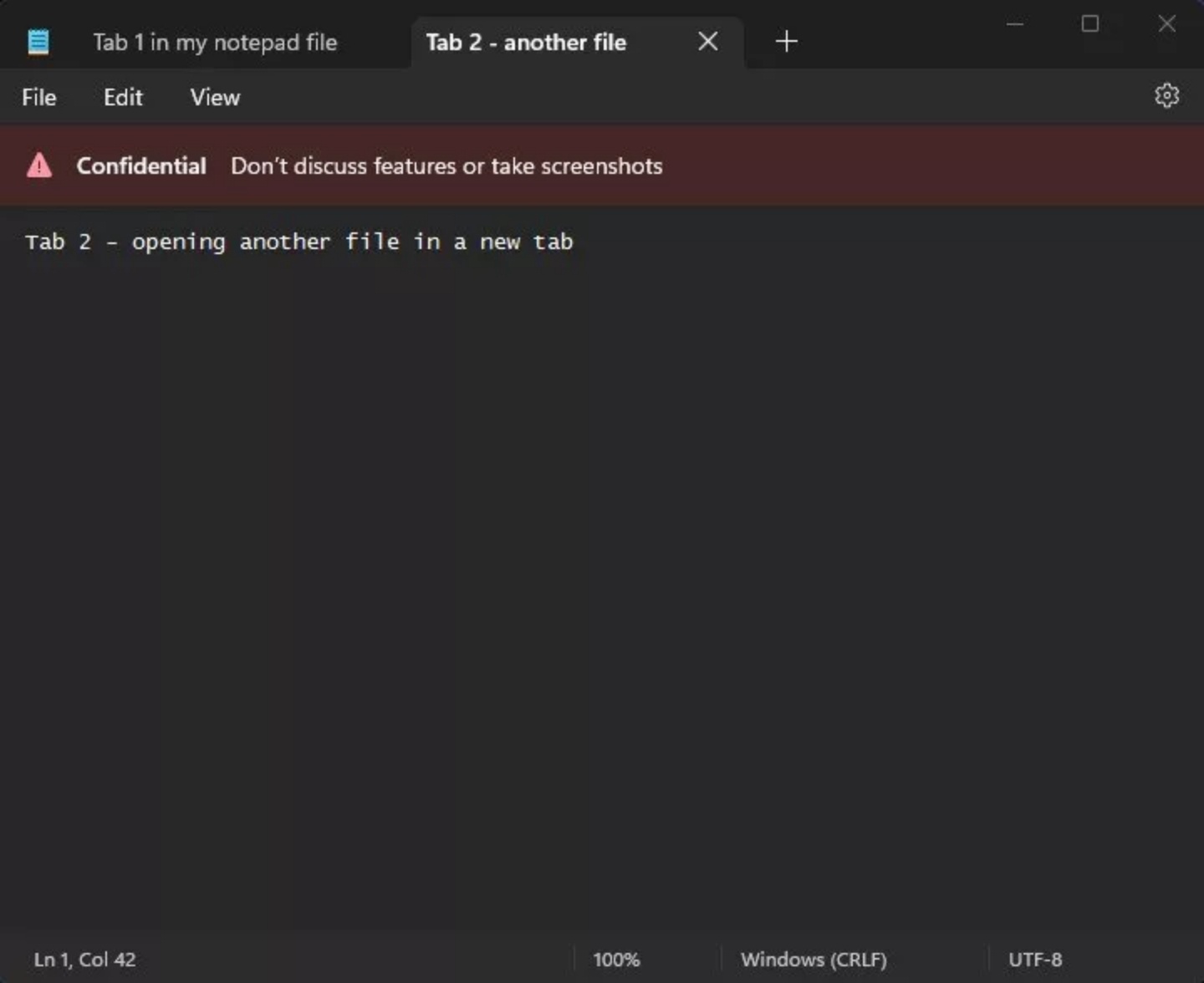 微软 Windows 11 新功能误遭外流！内建记事本可以新增分页了？ 数码科技 图1张