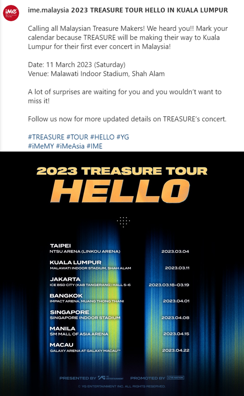 韩男团TREASURE要来啦！明年3月首次赴马来西亚开唱 娱乐资讯 图2张