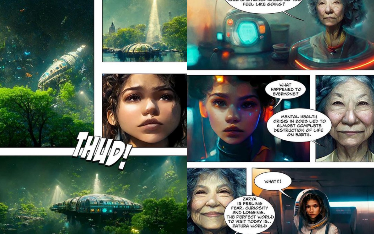 用 Midjourney 画整套漫画？美籍艺术家用行动争取到 AI 作品的着作权！但三个月后就被美国着作权局收回 数码科技 图1张