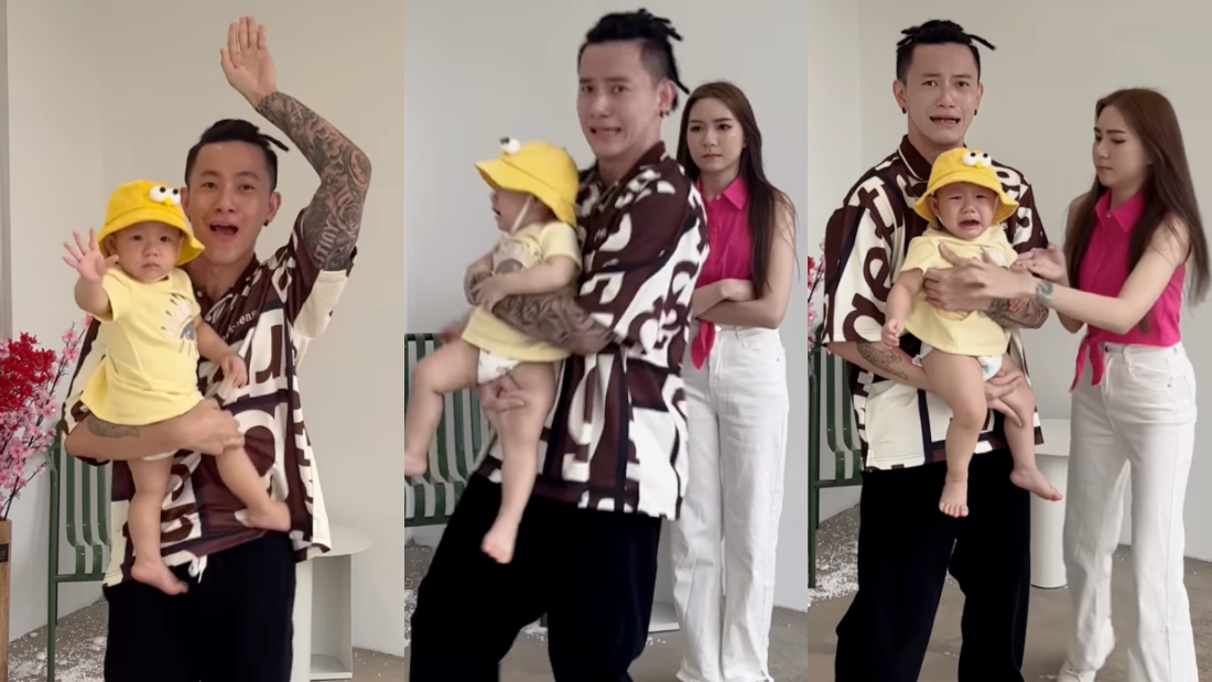 Kid Inn单手抱女儿大跳3P《我的妈呀》！老婆的Yvonne眼神亮了 娱乐资讯 图2张