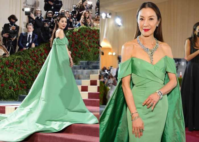 Style I 杨紫琼国际红毯超高衣Q！披闪耀星河礼服勇夺金球奖影后！ 更多热点 图5张