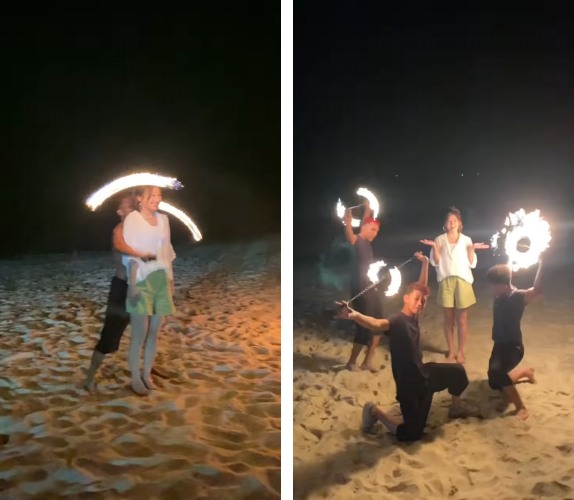 高海宁马来西亚海边庆生！获3猛男包围“玩火” 娱乐资讯 图1张