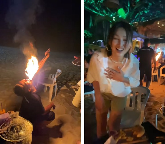 高海宁马来西亚海边庆生！获3猛男包围“玩火” 娱乐资讯 图2张