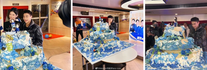 何猷君生日收巨型蛋糕！需出动6人搬运！ 娱乐资讯 图2张