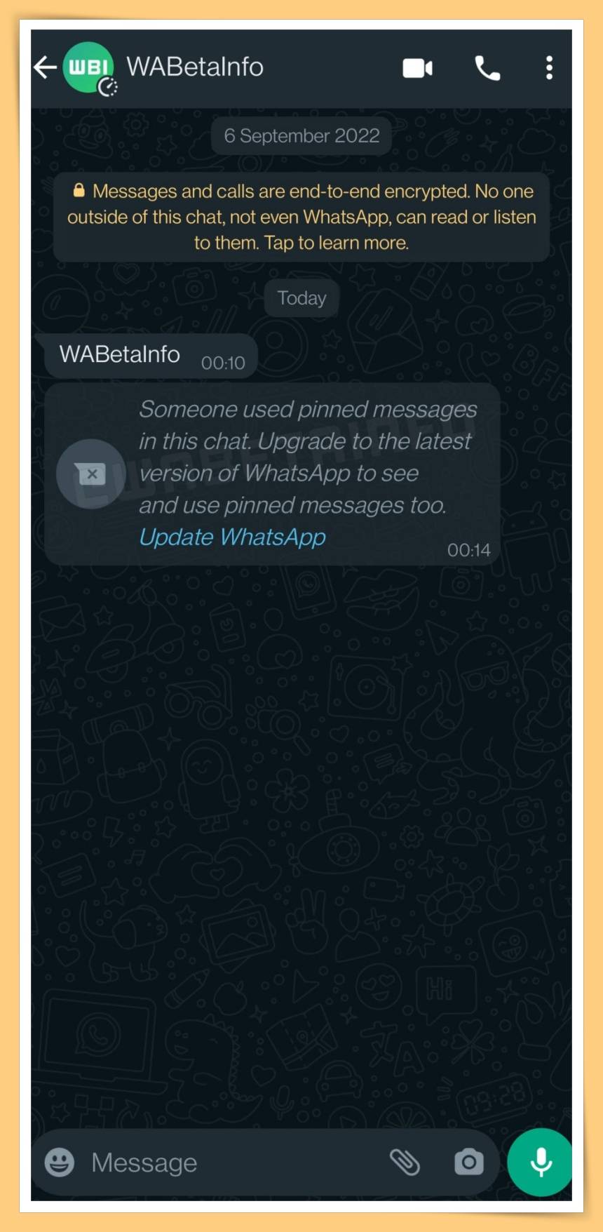 科技 I 不怕找不回重要信息！WhatsApp正测试Pin信息功能！ 更多热点 图2张