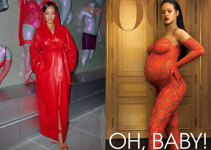 Style I 天后Rihanna全红亮相超级杯，立体马甲、红色大衣都有来头？ 更多热点 图5张