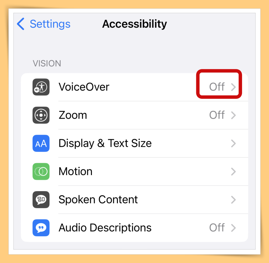 Tips I iPhone没反应又有音频描述？教你两个方法关闭“VoiceOver”功能！ 更多热点 图5张