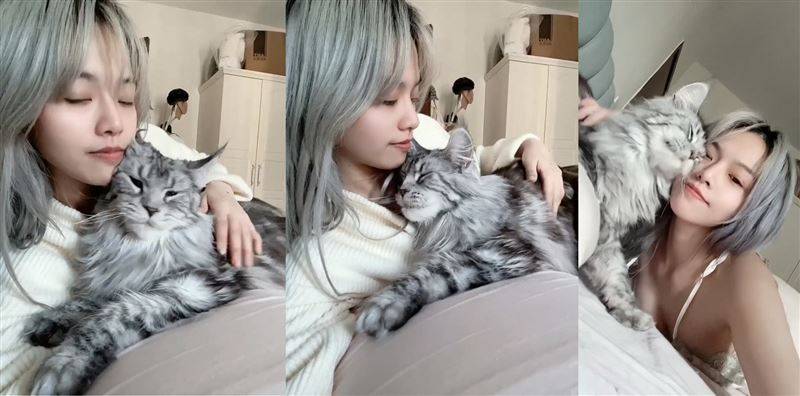 独家／冯子纭赴陆3年“精致养宠”成驯宠高手！任爱猫贴胸“零逾矩” 时尚资讯 图2张