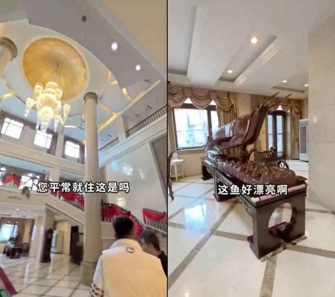 黄圣依豪宅堪比皇宫！客厅比篮球场还大 饭桌可容纳30人！ 娱乐资讯 图3张