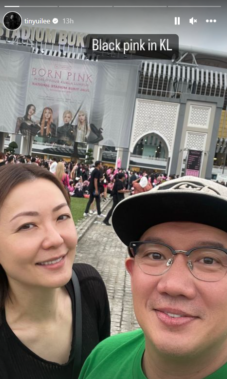 杜汶泽夫妇赴马来西亚看BLACKPINK！田蕊妮示爱她！ 娱乐资讯 图1张