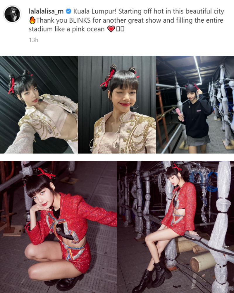 BLACKPINK LISA 赞马来西亚BLINKS好hot！绝美花絮照曝光 娱乐资讯 图1张