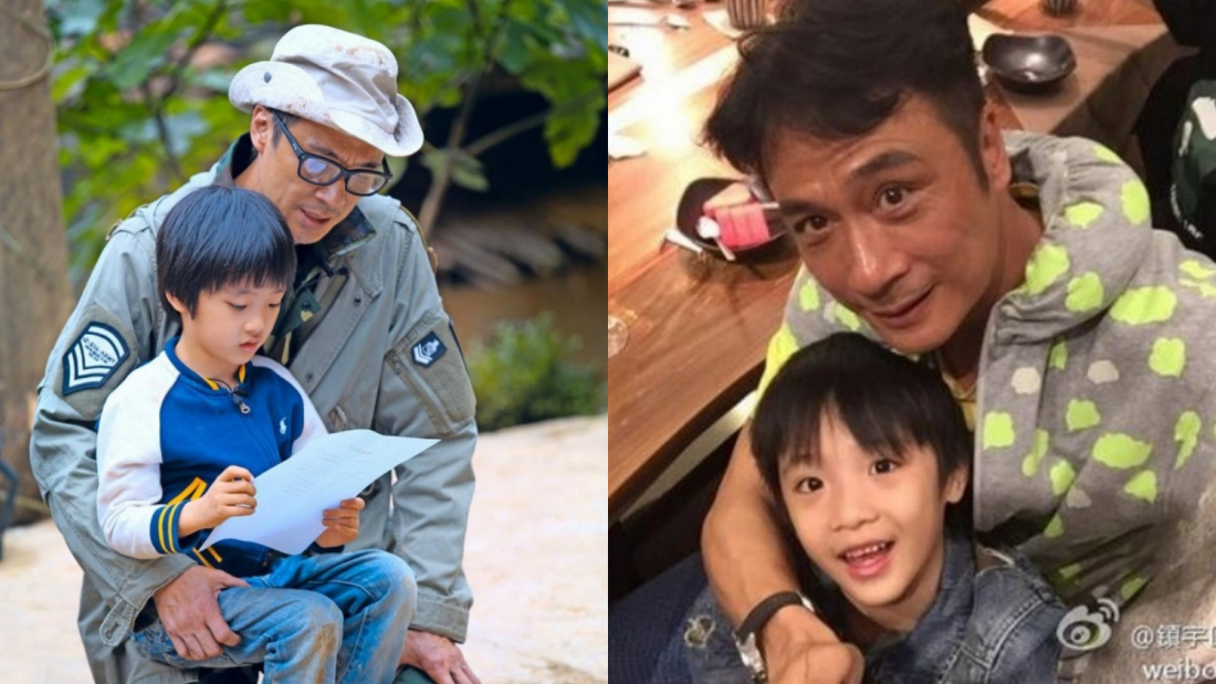 吴镇宇14岁儿子身高181CM！身材壮硕被赞是潜力股 娱乐资讯 图1张