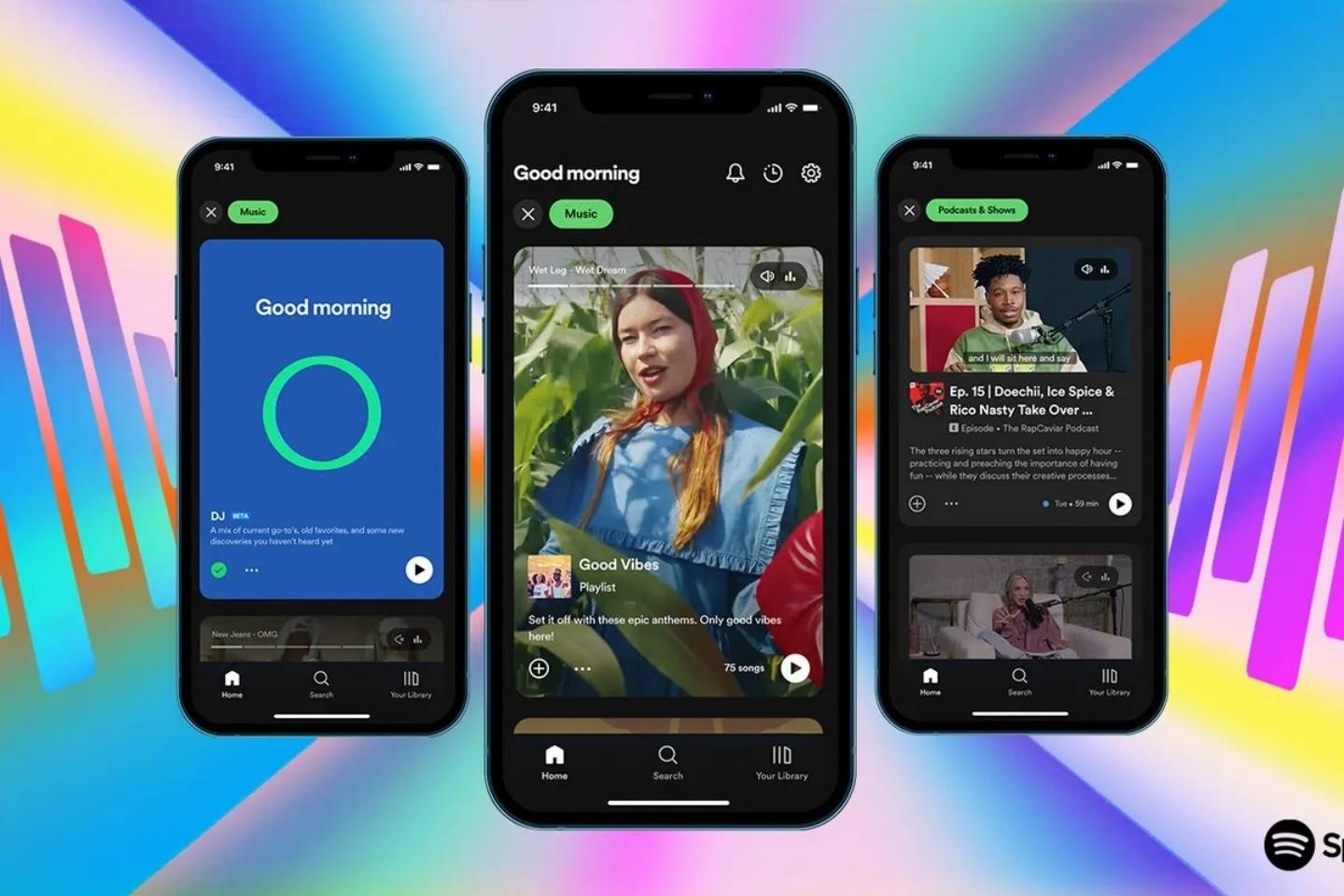 Spotify 宣布新介面设计！透过与抖音、IG 相似的滚动式排版 让你探索更多音乐跟 Podcast 节目 数码科技 图1张