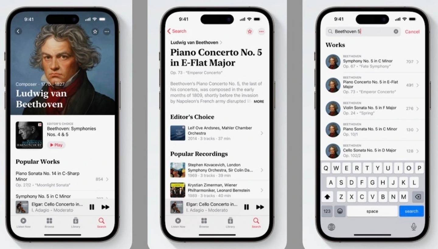 Apple 发表针对古典音乐的串流 App‘ Apple Music Cassical ’！不只可以拿来听经典 还可以学习相关知识 数码科技 图1张