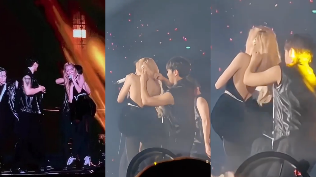 BLACKPINK印尼开唱爆意外！Rosé吊带突滑落…险些走光！ 娱乐资讯 图2张