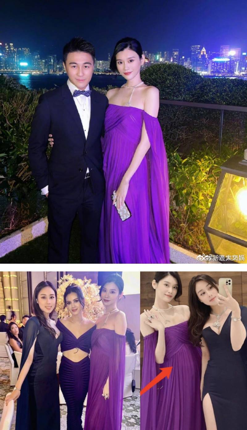 奚梦瑶肚凸凸同框何猷君！网友猜她怀上第三胎 娱乐资讯 图1张