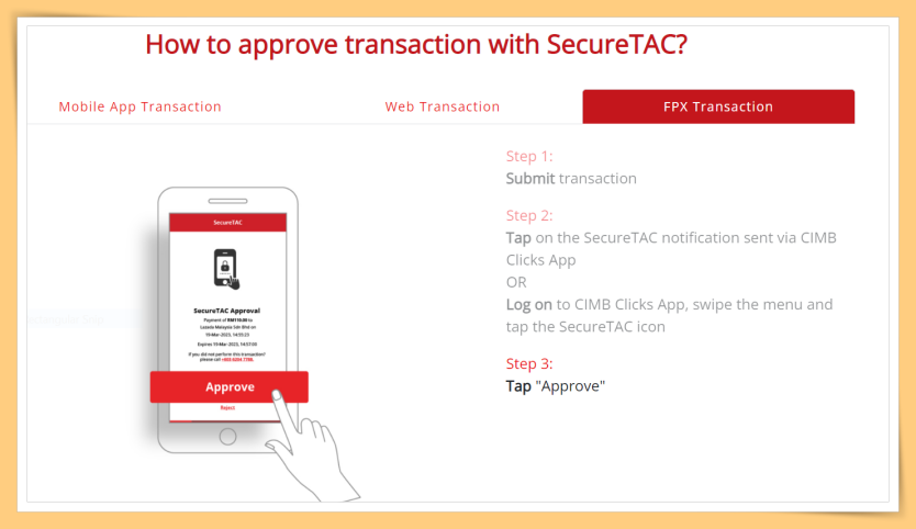 相关信息 I CIMB不再使用SMS TAC！超过RM100 FPX交易需SecureTAC确认！ 更多热点 图3张