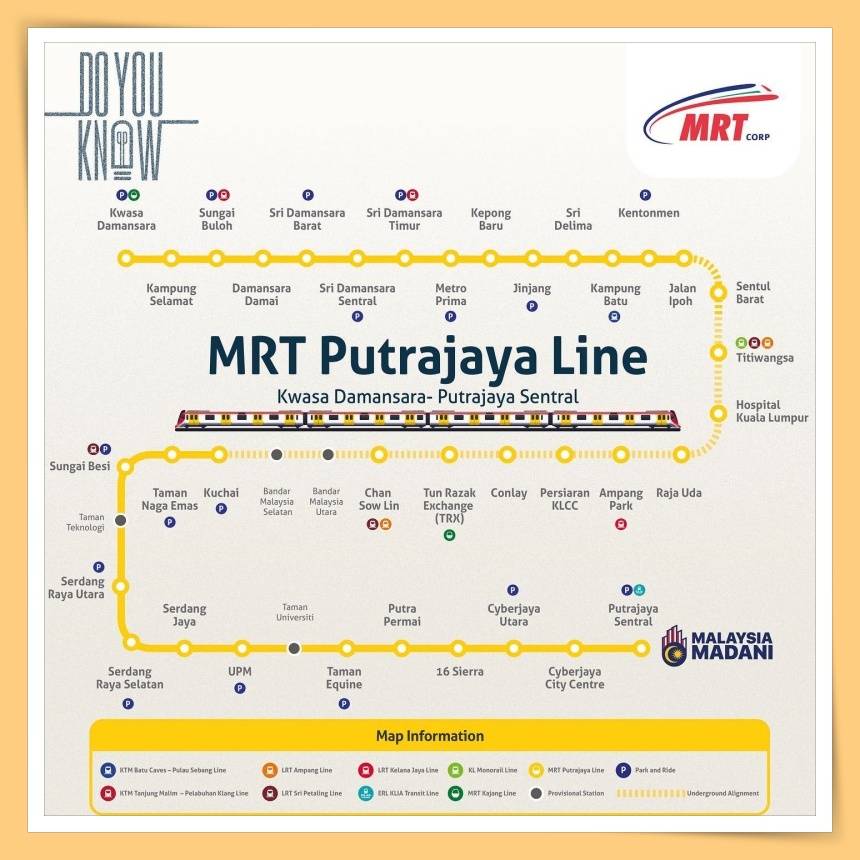 相关信息 I MRT布城线第二阶段开通啦！路线涵盖24个站 每4至6分钟一趟！ 更多热点 图2张