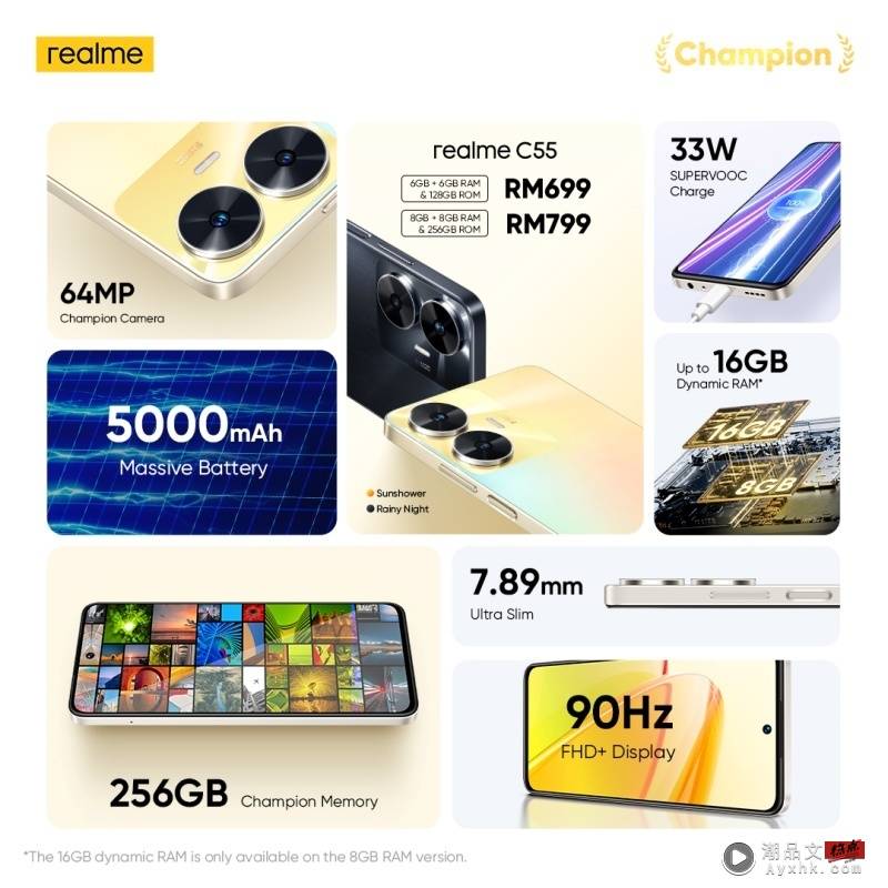 新机 I realme C55绝美登场！Sunshower超吸睛设计 还有6400万像素主摄！ 更多热点 图6张