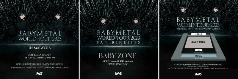日本女团BABYMETAL 6月马来西亚开唱！票价出炉 娱乐资讯 图3张