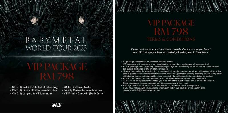 日本女团BABYMETAL 6月马来西亚开唱！票价出炉 娱乐资讯 图4张