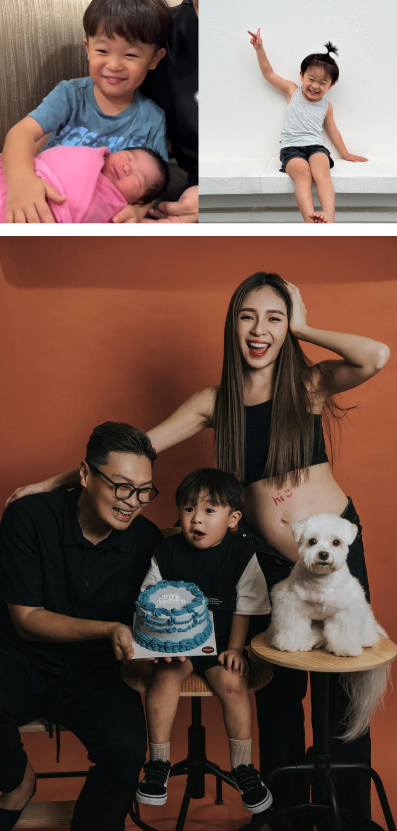 恭喜！一粒车诞下小公主 长子唱歌哄妹妹超萌 娱乐资讯 图2张