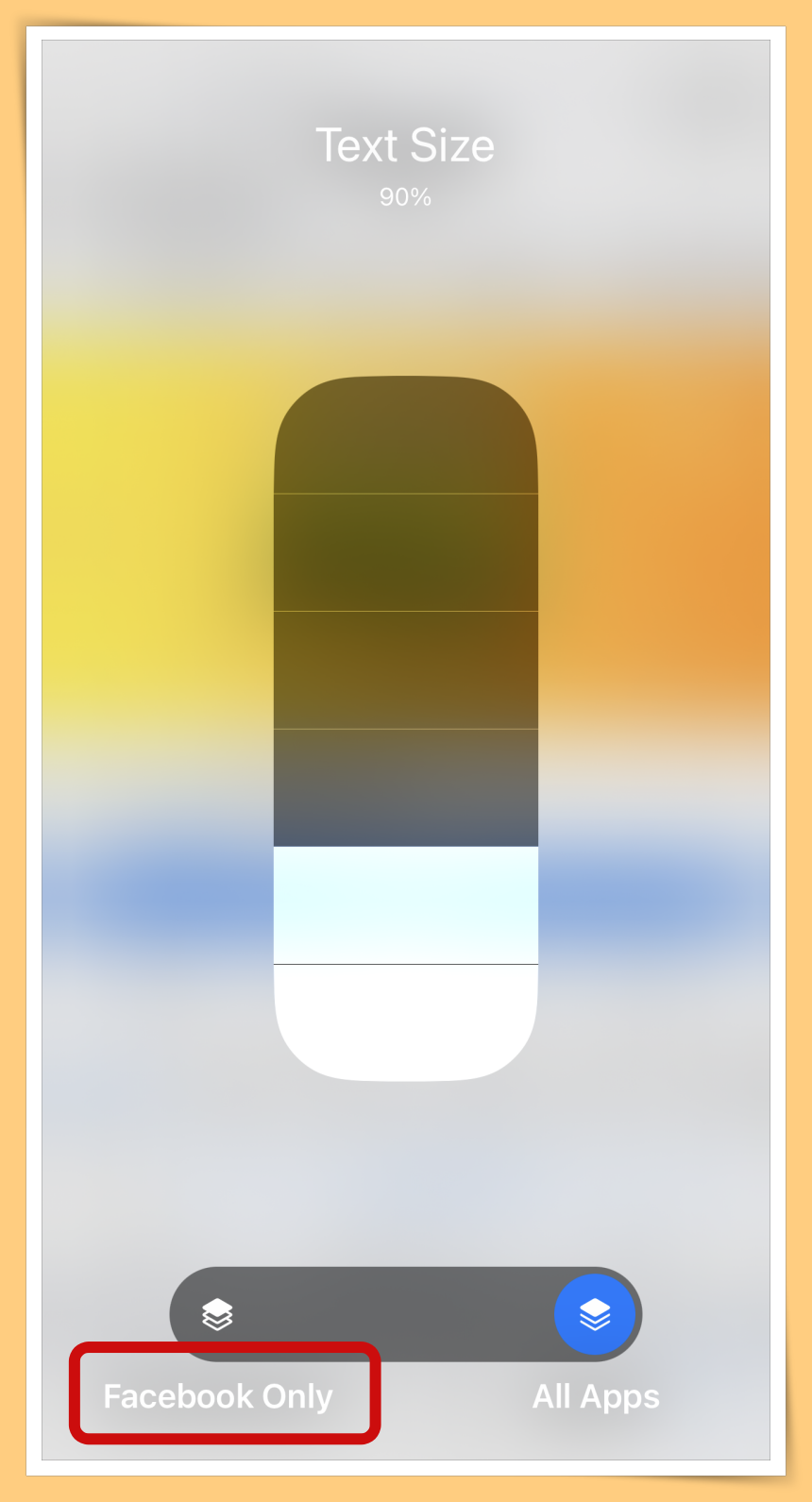 Tips I iPhone的FB字体太小？教你一招单独更改App字体大小！ 更多热点 图7张