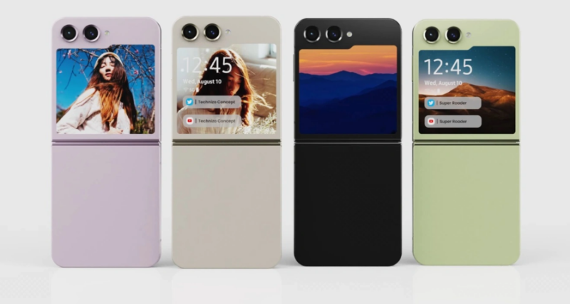 科技 I Samsung折叠手机外屏幕太小？传 Galaxy ZFlip 5副屏会变大！ 更多热点 图1张