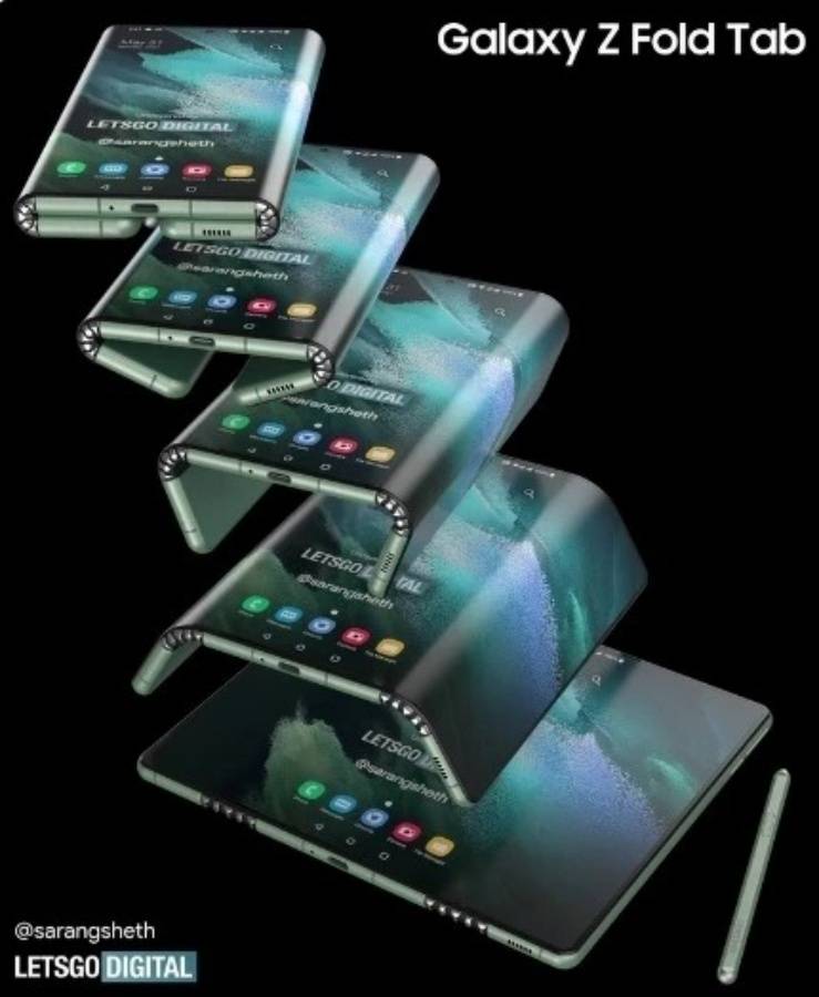 折了又折？传三星折叠平板 Galaxy Z Tab 将在今年末问世！售价可能高于 Galaxy Z Fold4 数码科技 图2张