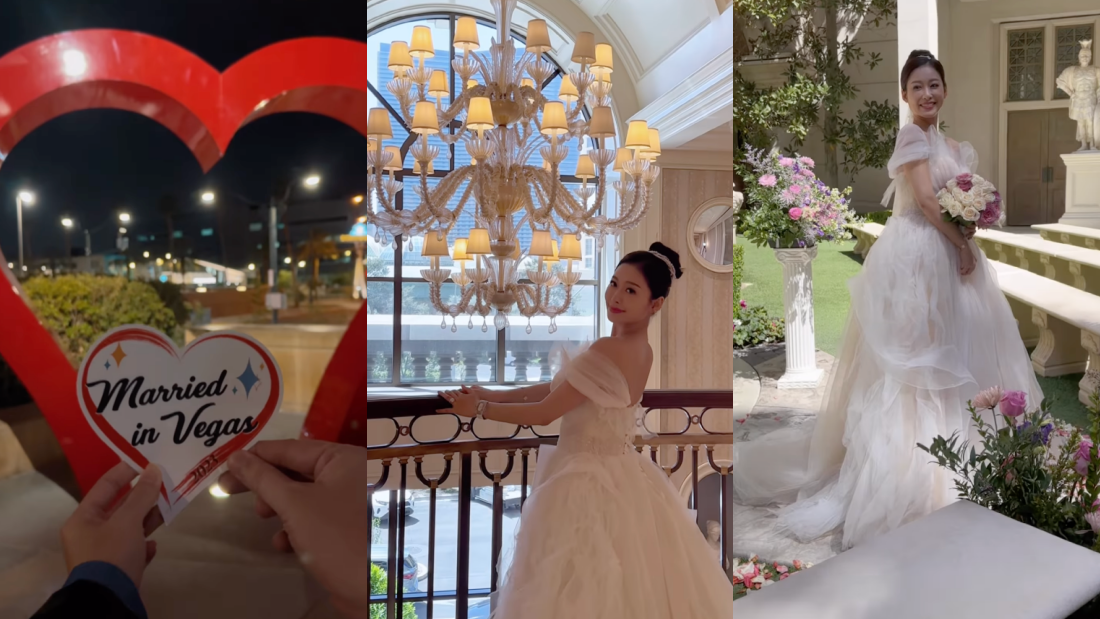 马来西亚网红Stella 正式成为人妻！美国赌城嫁了 “你帮我实现了愿望” 娱乐资讯 图2张