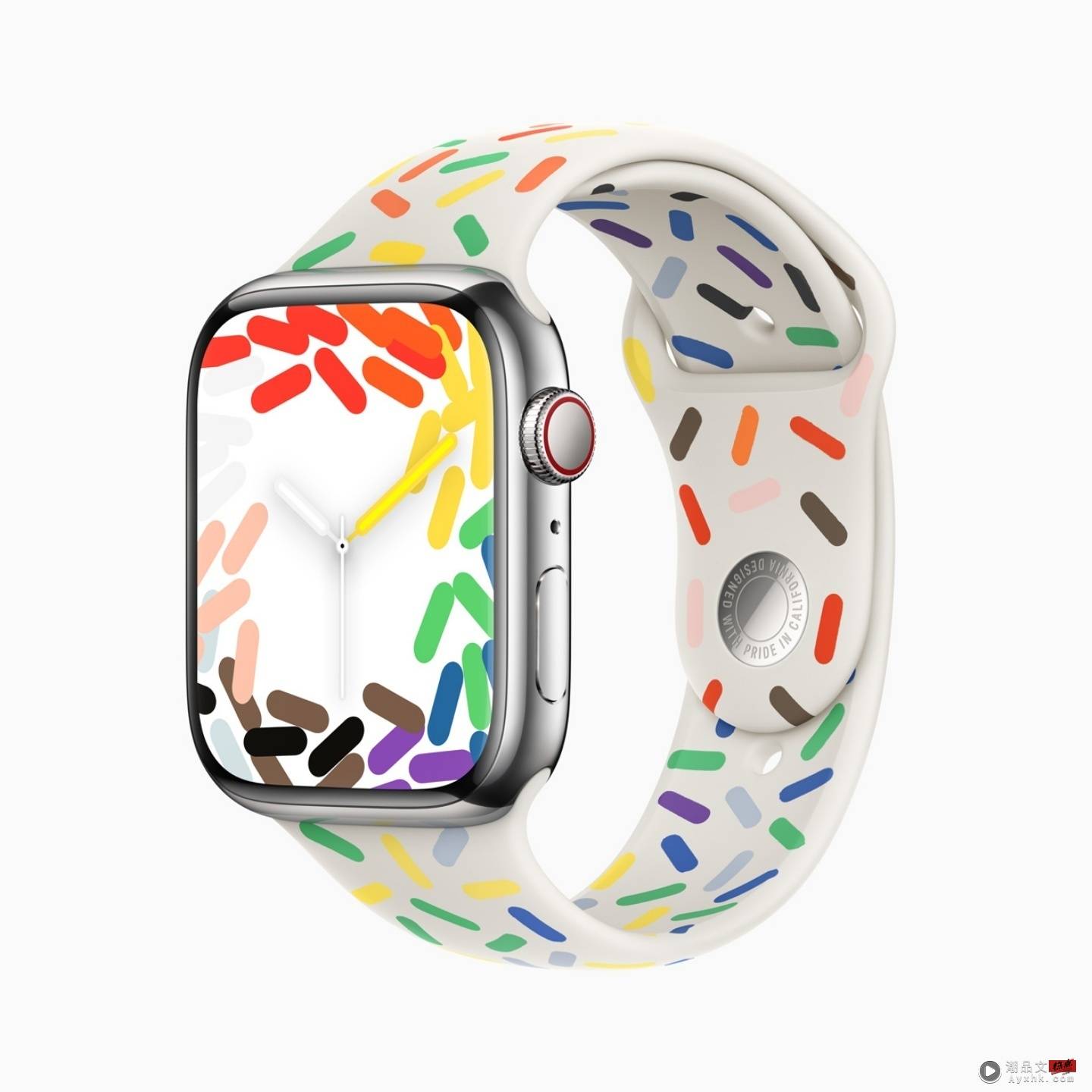Apple Watch Pride 新款表带亮相！设计缤纷新颖，但怎么越看越像彩虹巧克力米 数码科技 图1张