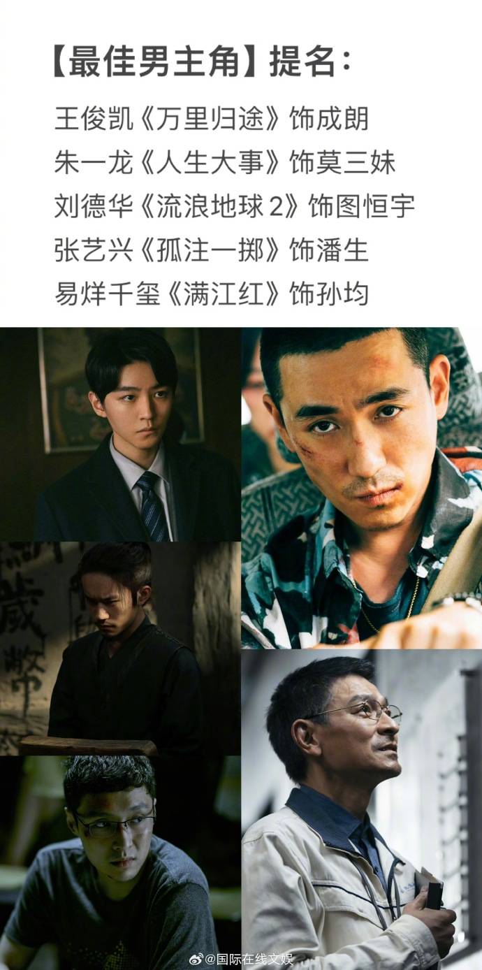 内地百花奖入围名单曝光！刘德华、王俊凯争影帝 网嘲：笑话 娱乐资讯 图1张