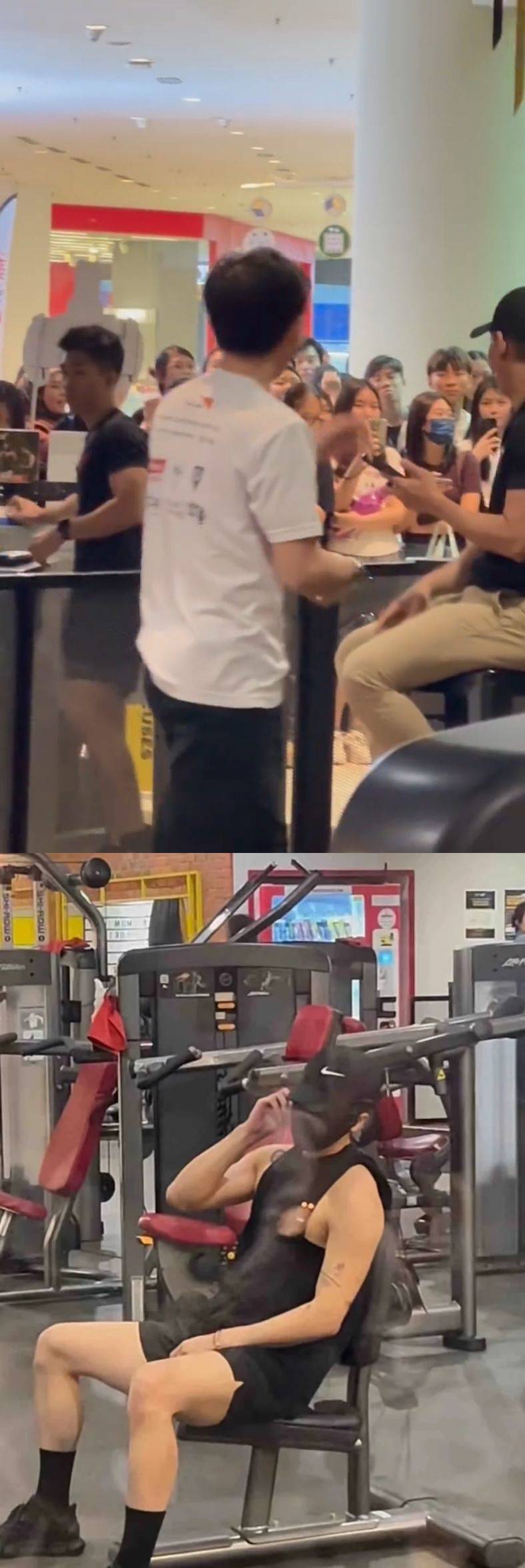 王嘉尔被发现健身！粉丝围观宛如 “鱼缸看金鱼”！ 娱乐资讯 图3张