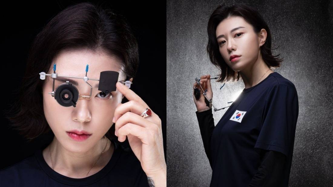 奥运2024｜韩国射击手金艺智表情超有范！网调侃：女版John Wick 娱乐资讯 图1张