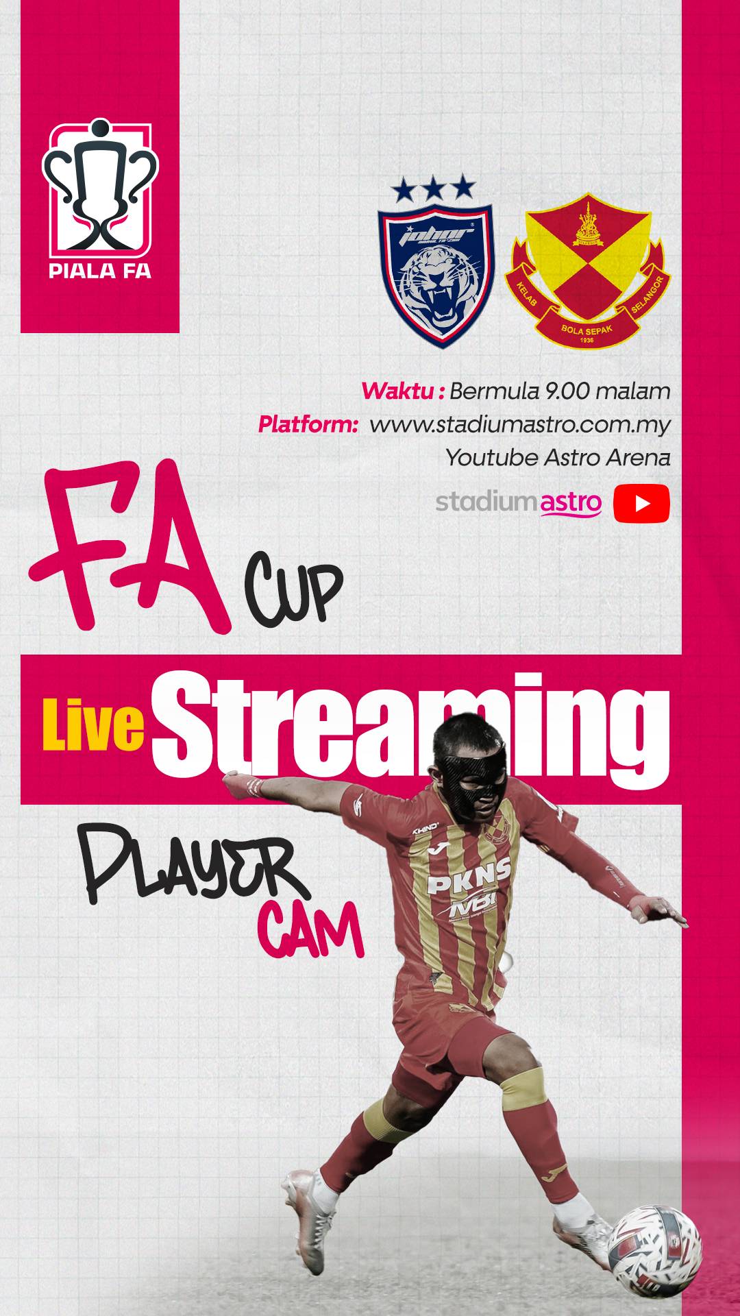 Malaysia FA Cup FINAL 直播LIVE | Faisal Halim 直拍 全程看他踢球 更多热点 图1张
