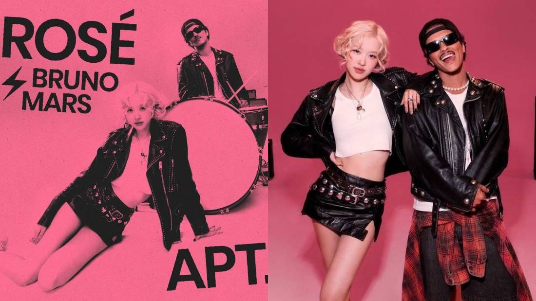 Rosé、Bruno Mars合作新曲《APT.》超洗脑！MV大胆亲对方脸颊 娱乐资讯 图1张