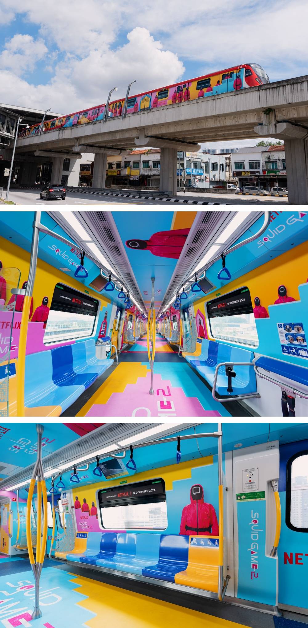 《鱿鱼游戏2》来到吉隆坡了！MRT Ampang Park 站变大型游乐场 娱乐资讯 图4张