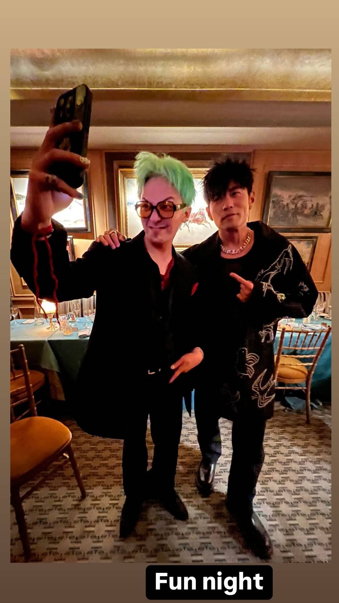 周杰伦、G-Dragon惊喜合体！连晒三张合照  大喊：开心的夜晚！ 娱乐资讯 图4张