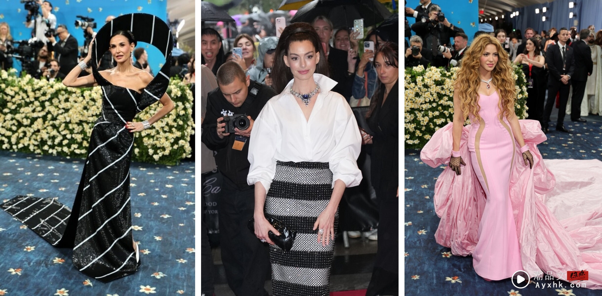 LISA首次亮相Met Gala！全身LV黑蕾丝 下半身仅穿条三角内内见人 娱乐资讯 图6张