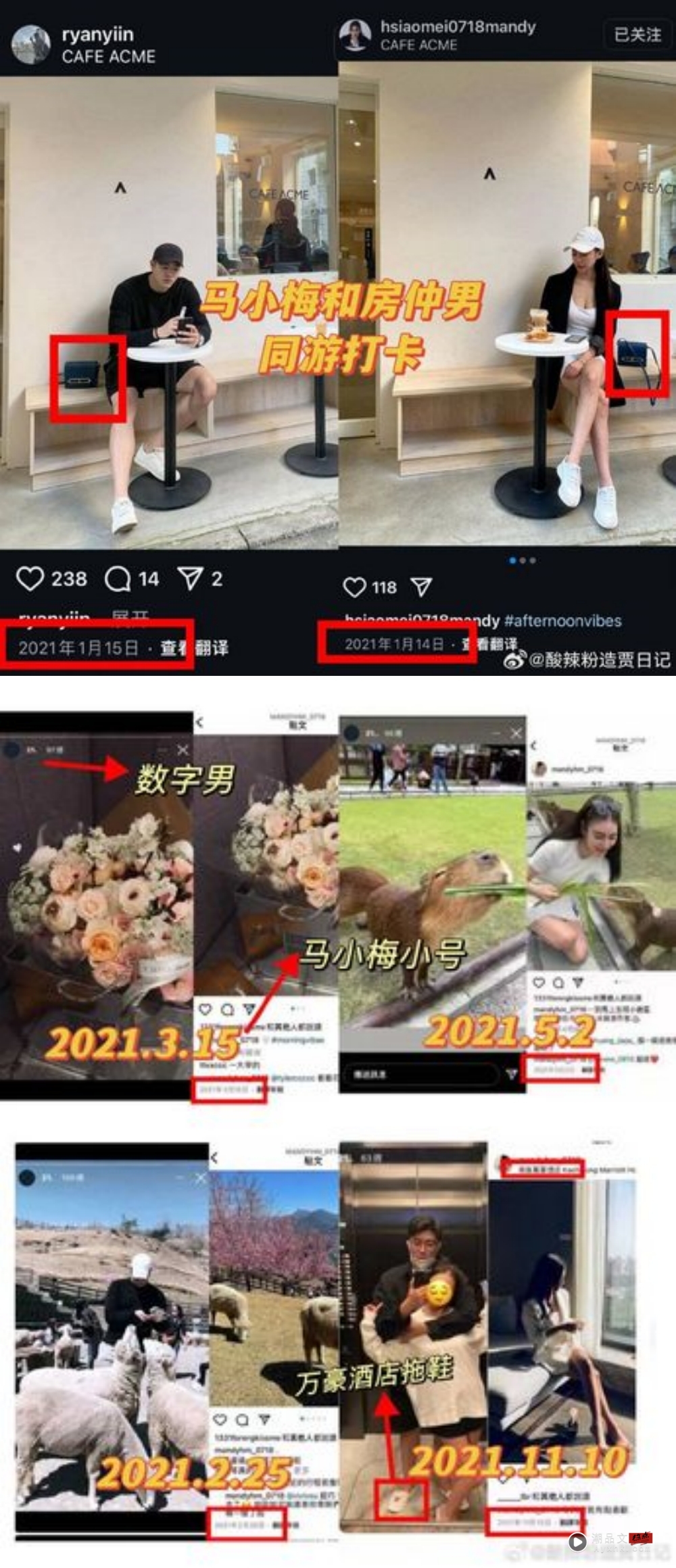 精彩！Mandy“交往4男”时间线曝光 婚纱男、房仲男、数字男才到汪小菲 娱乐资讯 图3张