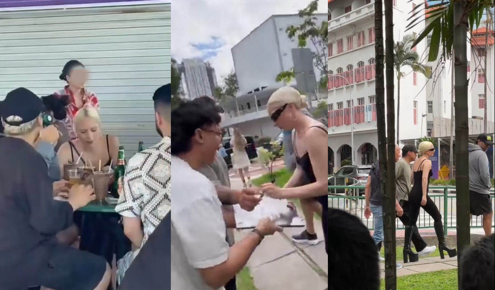 不愧是Lady Gaga！现身新加坡Foodcourt吃饭 脚上“狠天高鞋”超抢镜 娱乐资讯 图3张